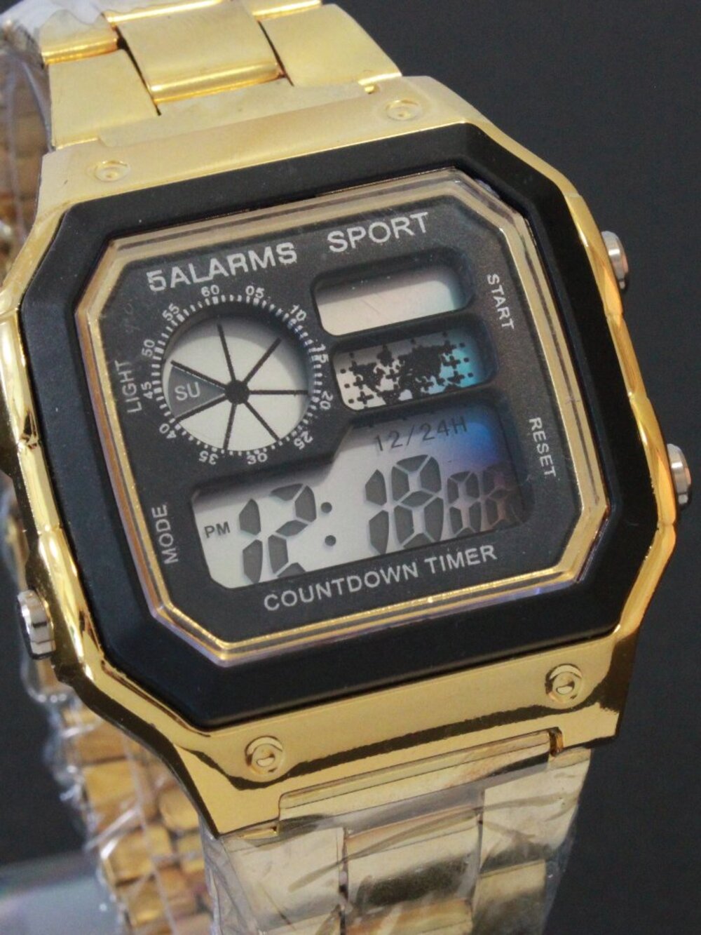 Royal Style Dual Time Alarm Stop Watch Count Down Timer - Picture 5 of 12